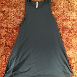 Blue RVCA dress sucker punch 2 slate swing dress